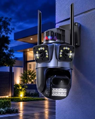 Надворешна WiFi камера S21 12MP – ICSee, AI детекција, PTZ, водоотпорна IP66