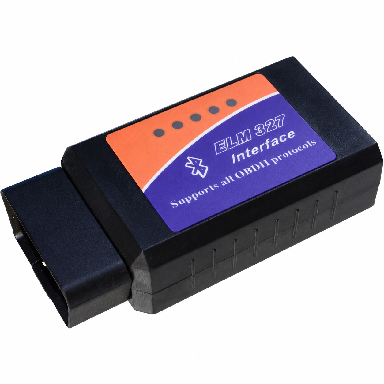ELM327 OBD2 Bluetooth интерфејс со црно куќиште