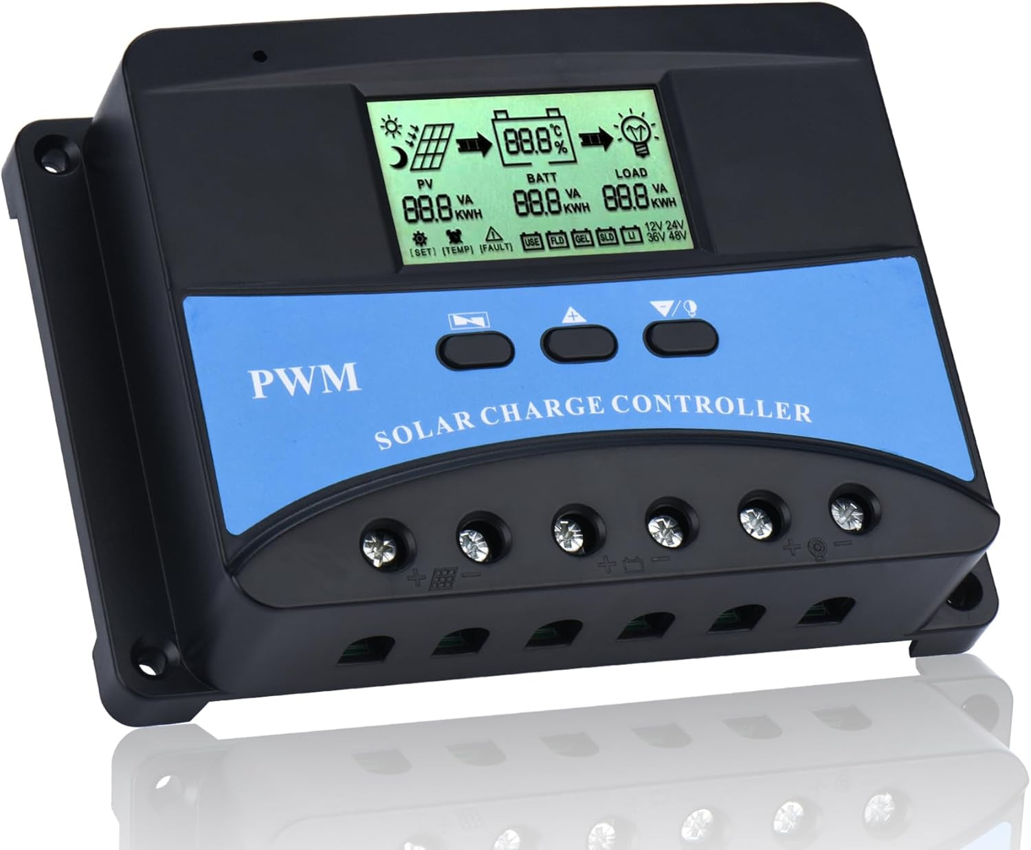 PWM соларен контролер 60A, 12V–24V